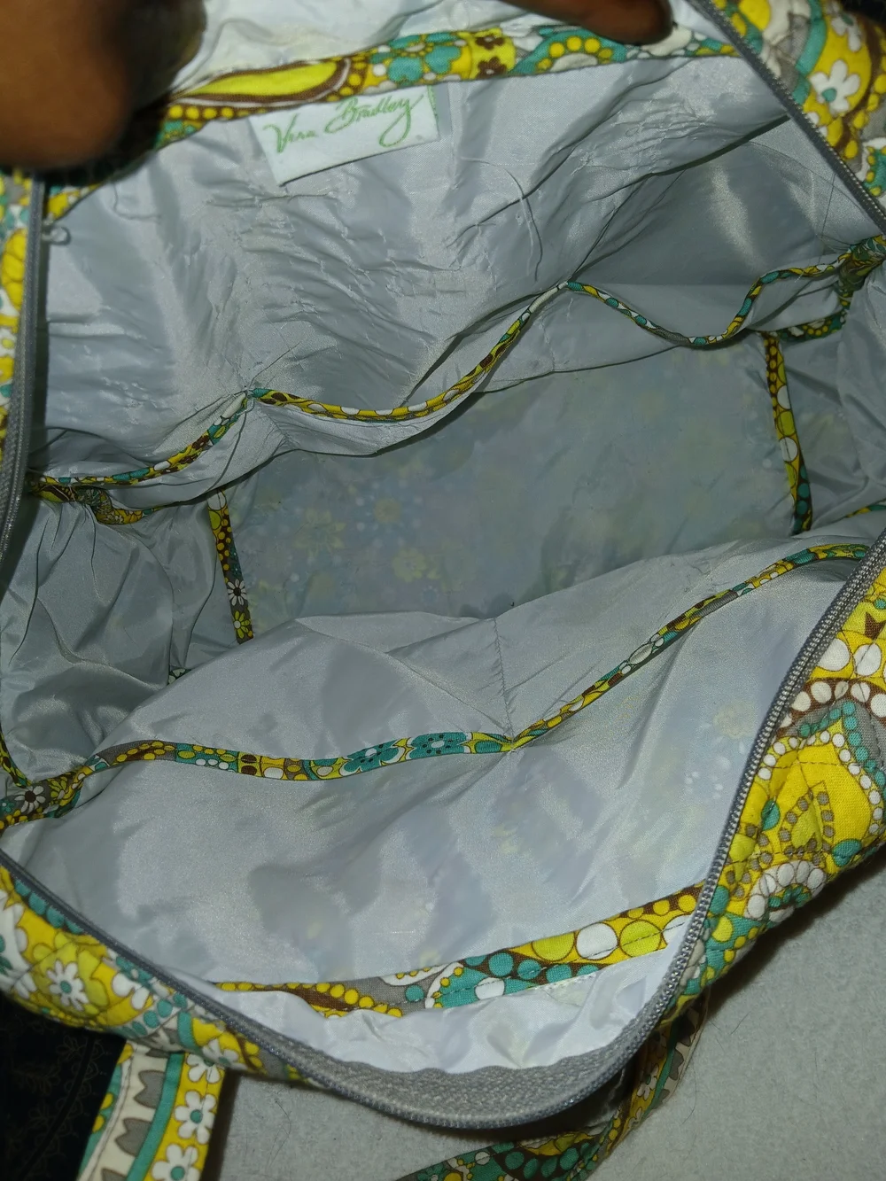 Vera Bradley Quilted Paisley Diaper Bag With Changing Pad